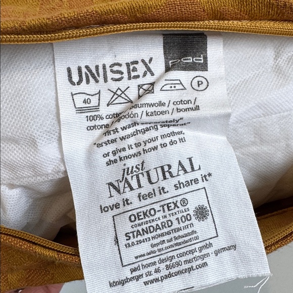 PAD Home Design Concept Gaida Mustard Colored Pillow 15”x15” - Picture 10 of 11